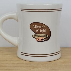 Allen & Wright Classic Roast A & W Restaurant Coffee Cup Retro Vintage Bilingual
